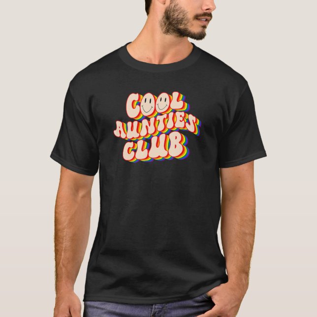 Camiseta Cool Aunties Club LGBTQ Pride Gay Pride Rainbow LG (Frente)