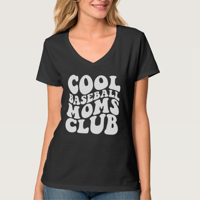 Camiseta Cool Baseball Moms Club 1 (Frente)