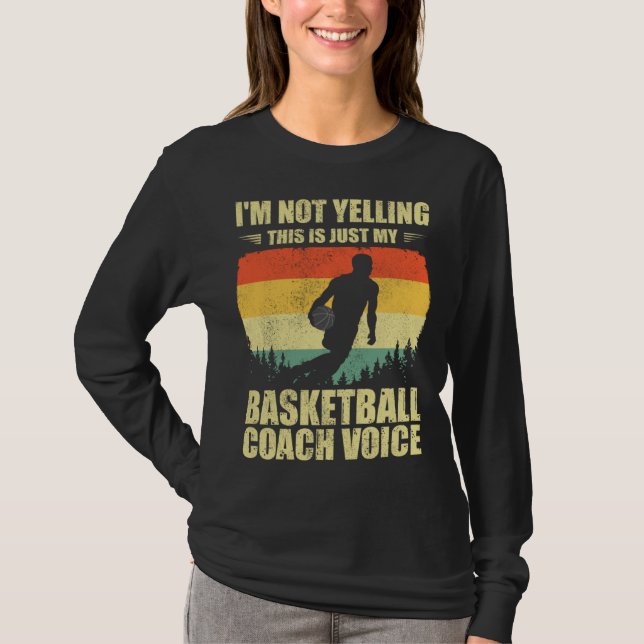 Camiseta Cool Basketball Coach For Men Women Team Basketbal (Frente)