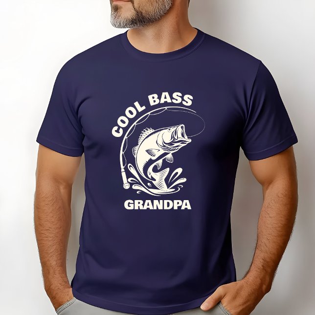 Camiseta Cool Bass Grandpa  (Cool Bass Grandpa with ability to customize with your grandpa's name!)