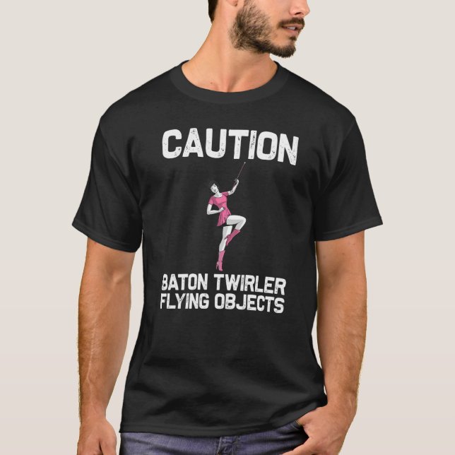 Camiseta Cool Baton Twirling For Women Girls Twirler Majore (Frente)