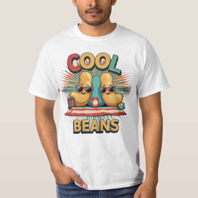 Camiseta "Cool Beans Gráfico Vintage (Frente)
