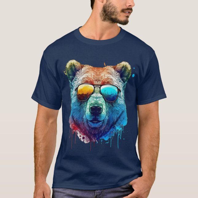 Camiseta Cool Bear Shades Graphic T-Shirt (Frente)
