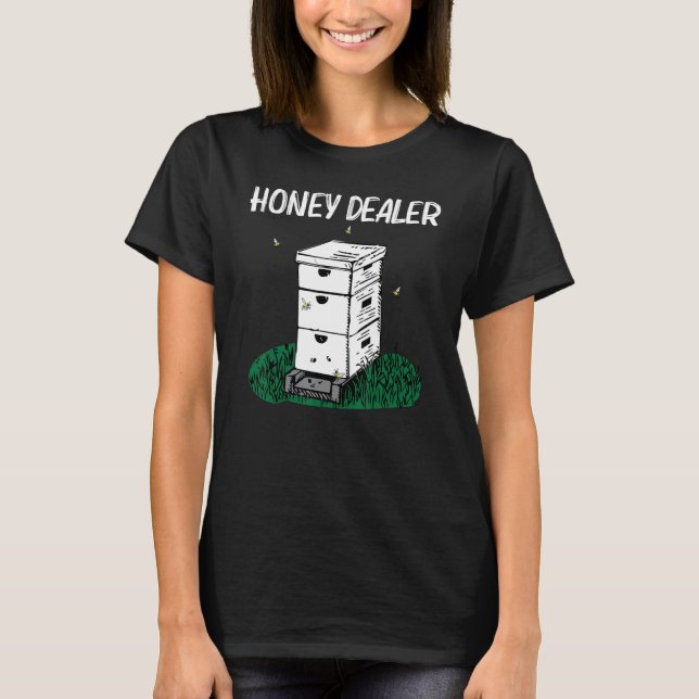 Camiseta Cool Beekeeping For Men Women Honeybee Honeycomb   (Frente)