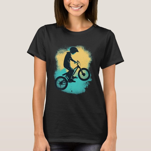 Camiseta Cool Biker Kid for Cycling (Frente)