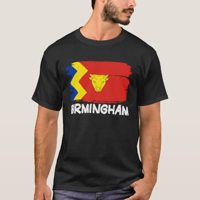 Camiseta Cool Birmingham Flag (Frente)