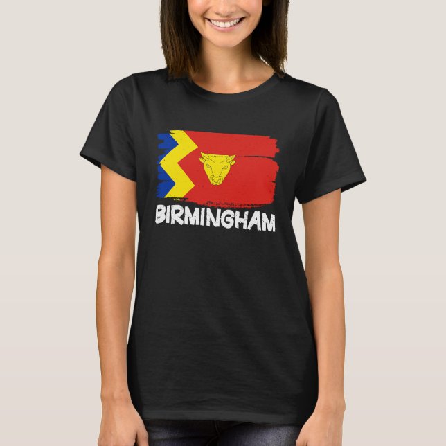 Camiseta Cool Birmingham Flag (Frente)