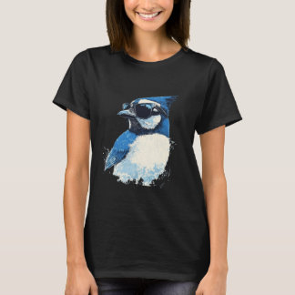 Camiseta Cool Blue Jay Bird Wearing Sunglasses