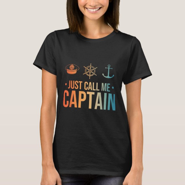 Camiseta Cool Boat Captain Art For Men Women Sailboat Boati (Frente)
