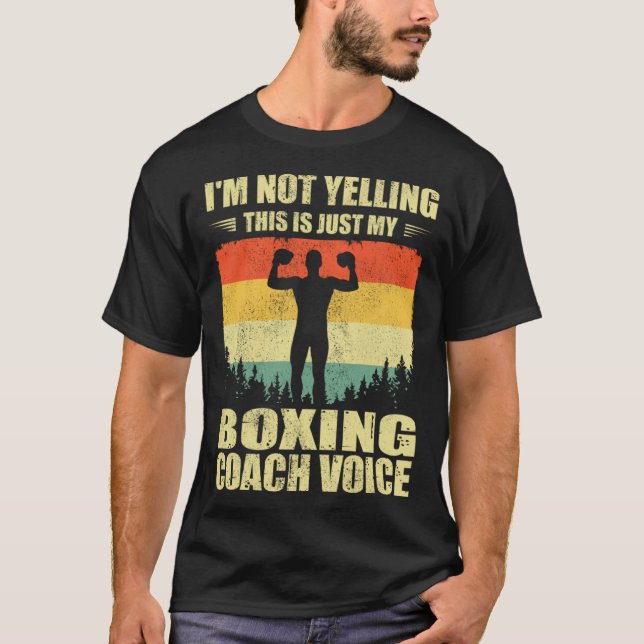 Camiseta Cool Boxing Coach For Men Women Team Boxing Coachi (Frente)