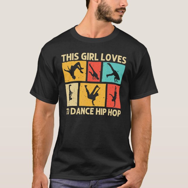 Camiseta Cool Breakdancing For Girls Kids Hip Hop Dance Bre (Frente)
