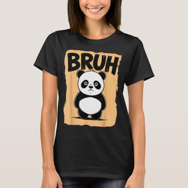 Camiseta Cool Bruh Panda Men Women Kids Teens Funny Bruh Pa (Frente)