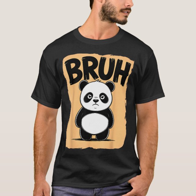 Camiseta Cool Bruh Panda Men Women Kids Teens Funny Bruh Pa (Frente)