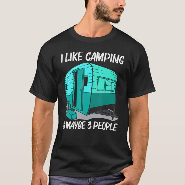 Camiseta Cool Camping For Men Women Camper Camping Outdoor  (Frente)
