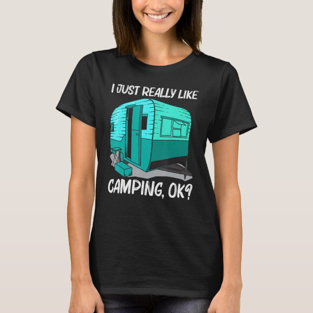 Camiseta Cool Camping For Men Women Camper Camping Outdoor  (Frente)