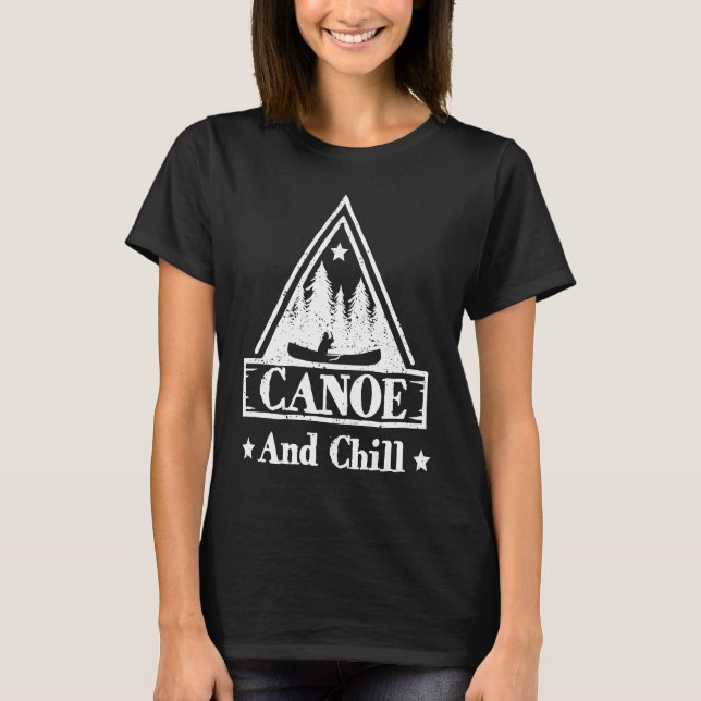 Camiseta Cool Canoe And Chill Rusty Forest Canoe (Frente)