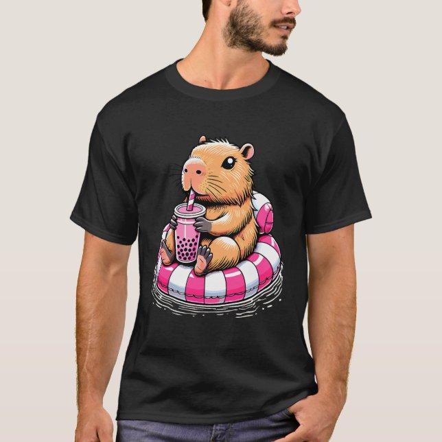 Camiseta Cool Capybara Vibes - Funny Capybara Gift - Cute C (Frente)