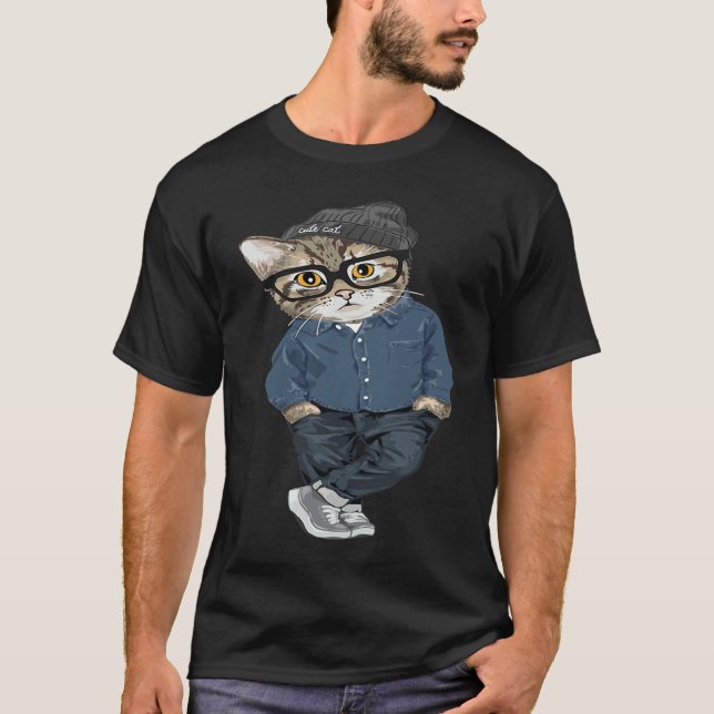 Camiseta Cool Cat And  Cat (Frente)