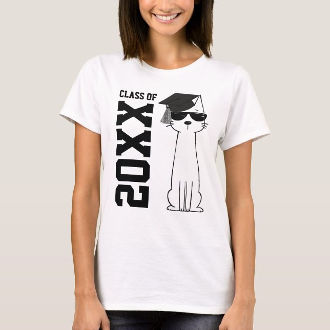Camiseta Cool Cat Graduate T-Shirt (Frente)