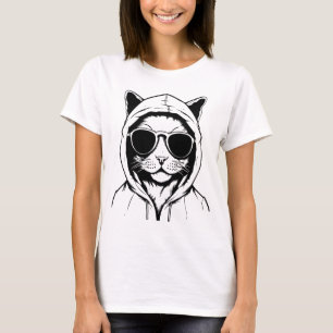 Camiseta Cool Cat – Uma Gráfica Estilosa e Diverti