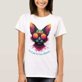 Camiseta Cool Cat with Glasses Women's T-Shirt