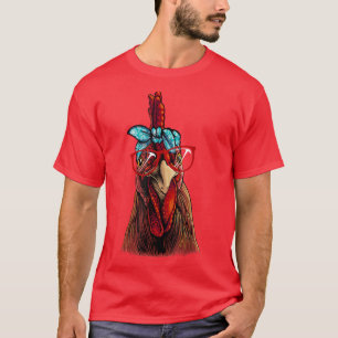 Camiseta Cool Chicken Art For Men Women Chicken Farmer Roos