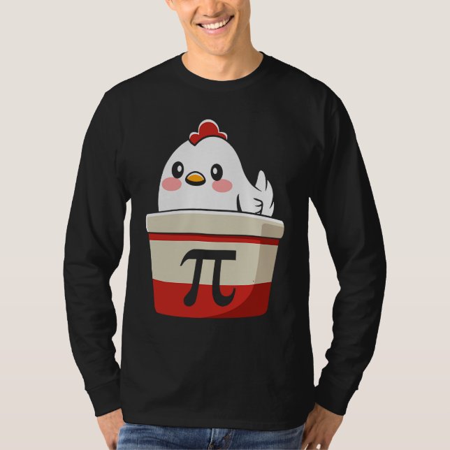 Camiseta Cool Chicken Pot Pi Symbol Math for Teachers Stude (Frente)