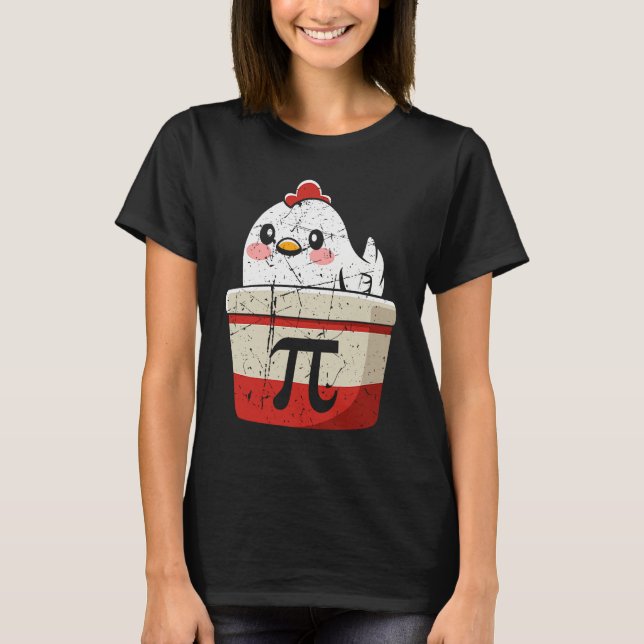 Camiseta Cool Chicken Pot Pi Symbol Math Teachers Students (Frente)