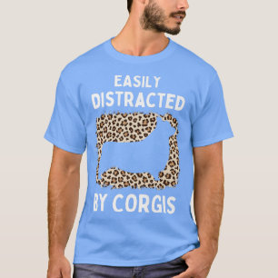 Camiseta Cool Corgi Lovers Dog Design Leopard Girls Funny C