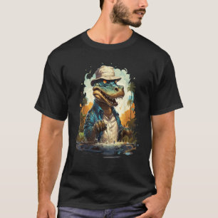 Camiseta Cool Croc Alligator Crocodile Gator Masters Homens