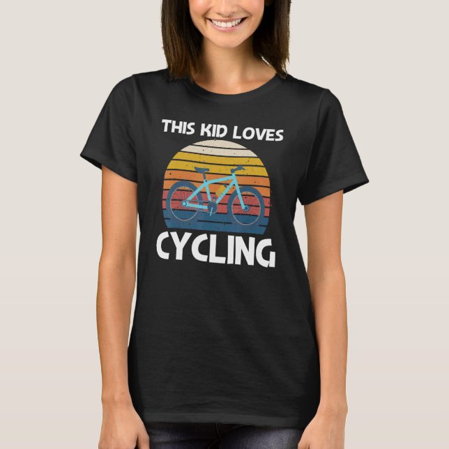 Camiseta Cool Cycling For Kids Boys Men Biking Bicycle Cycl (Frente)