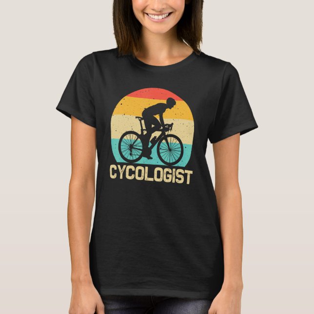 Camiseta Cool Cycling For Men Women Cyclist Bicycle Mountai (Frente)