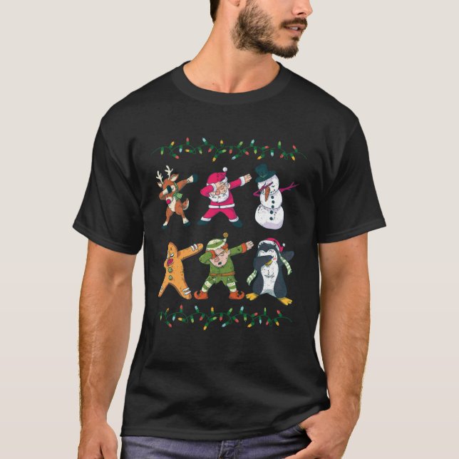 Camiseta Cool Dabbing Festive Designs X Mas (Frente)
