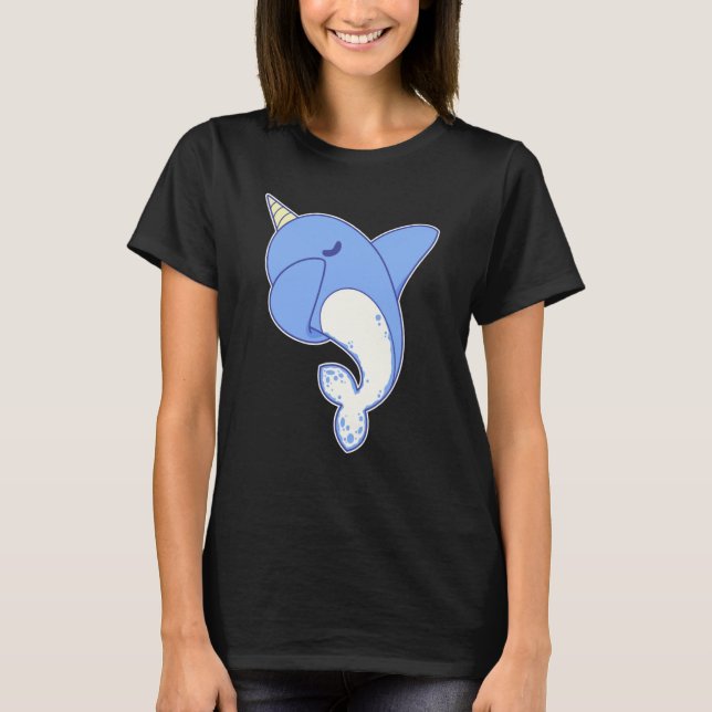 Camiseta Cool Dabbing Narwhal (Frente)