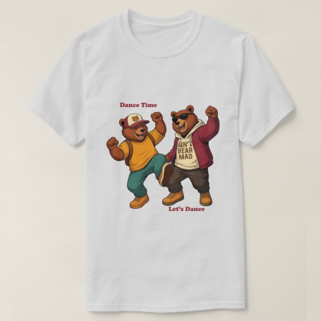 Camiseta Cool Dancing Bears (Frente do Design)