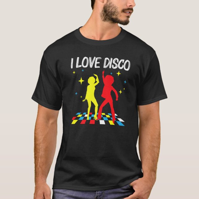 Camiseta Cool Disco For Men Women 70s 80s Nightclub Music D (Frente)