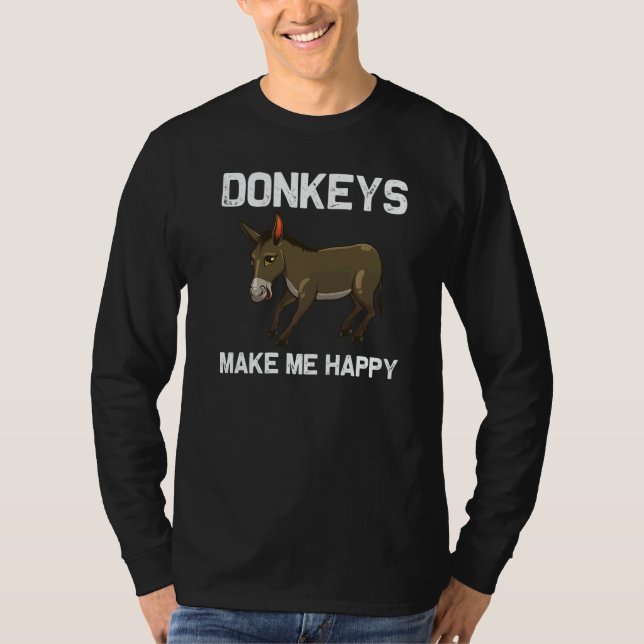 Camiseta Cool Donkey For Men Women Mule Donkey  Safari Anim (Frente)