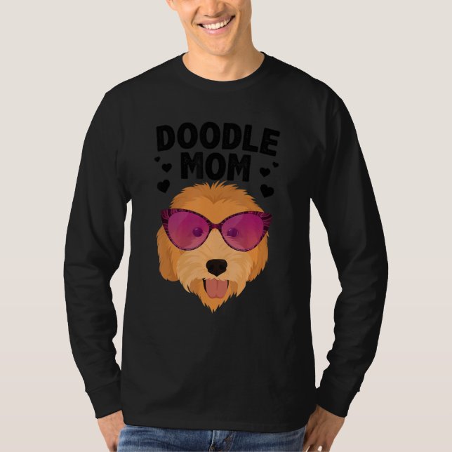 Camiseta Cool Doodle Mom For Women Girls Mama Golden Doodle (Frente)
