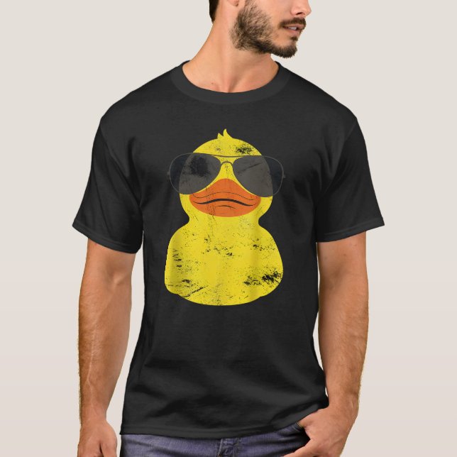 Camiseta Cool Duckie Sunglasses Duckling Funny Ducky Rubber (Frente)