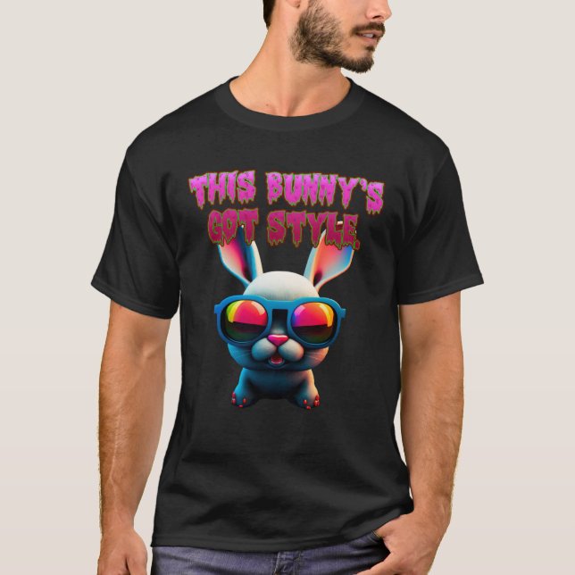 Camiseta Cool Easter Bunny Happy Easter Friends Bunny Style (Frente)