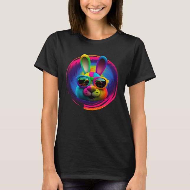 Camiseta Cool Easter Bunny Happy Easter Rabbit Easter Frien (Frente)