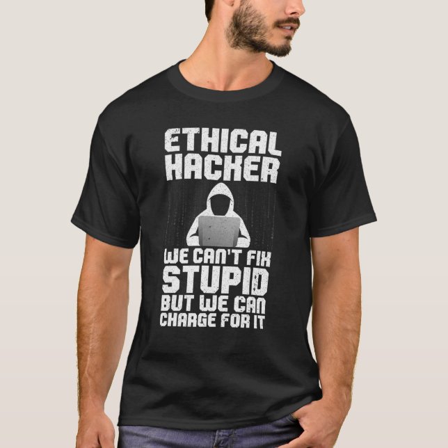 Camiseta Cool Ethical Hacking For Men Women Cybersecurity S (Frente)