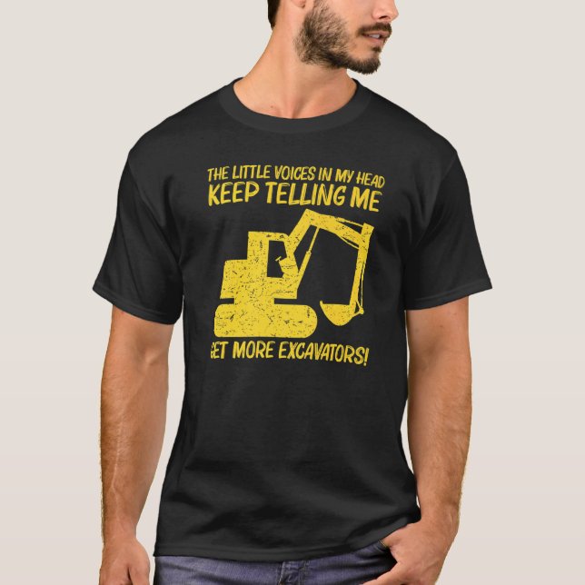 Camiseta Cool Excavator For Men Women Heavy Equipment Opera (Frente)