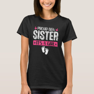 Camiseta Cool Family Proud New Sister It's A Girl Gender Re