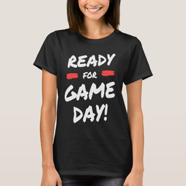 Camiseta Cool Fantasy Football Season Sunday Ready Game Day (Frente)
