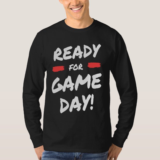 Camiseta Cool Fantasy Football Season Sunday Ready Game Day (Frente)