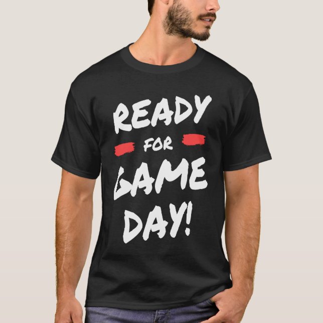 Camiseta Cool Fantasy Football Season Sunday Ready Game Day (Frente)