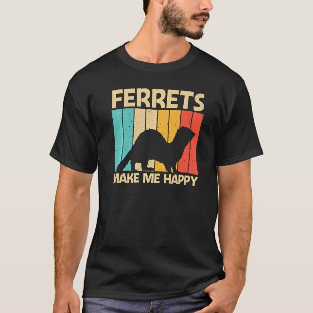 Camiseta Cool Ferret For Men Women Ferret  Pet Animal (Frente)