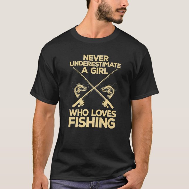 Camiseta Cool Fishing For Women Girls Fisherman Fish Lure S (Frente)