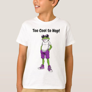 Camiseta Cool Frog Kids T-Shirt – Funny Sunglasses Frog Tee